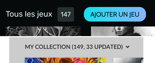 Screenshot of the numbers of games in my Heroic and Gog library. There's only 147 in Heroic but there's 149 in GoG